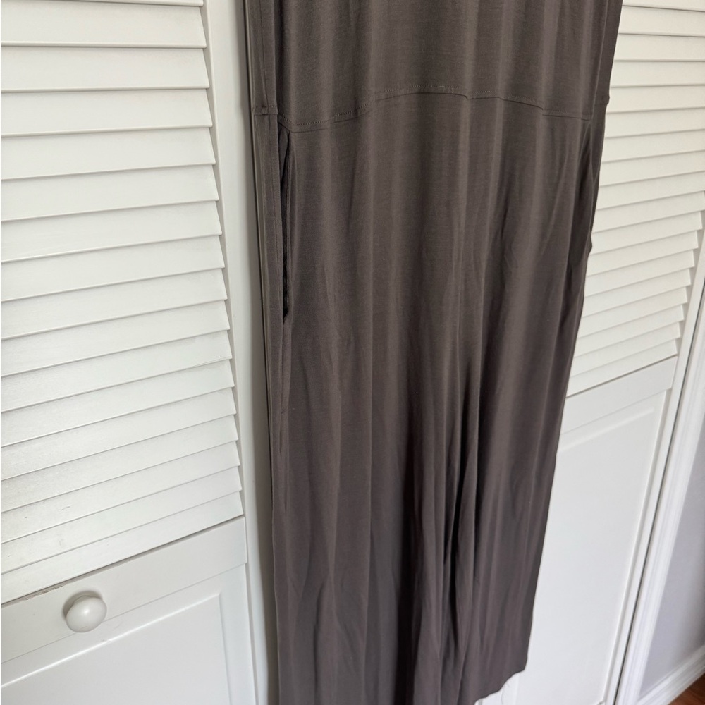 Eileen Fisher Charcoal Grey Jumpsuit Sz L - Picture 4 of 7